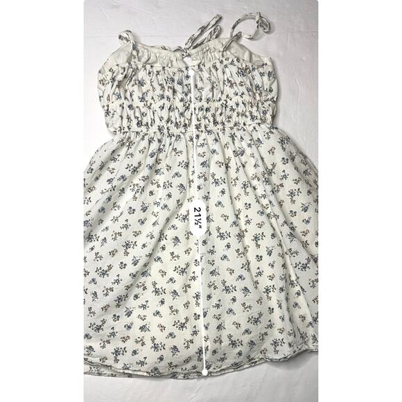 Lulu's JD4911L1 Darling Mindset White  Prairie Dress Floral Sleeveless MEDIUM - Picture 9 of 13